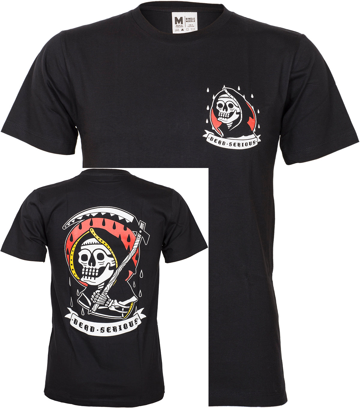 Retro_DEAD_SERIOUS_Reaper_Sensenmann_Oldschool_HERREN_Motiv_T-SHIRT_Oberteil-5TuD3sjWAXEy2W