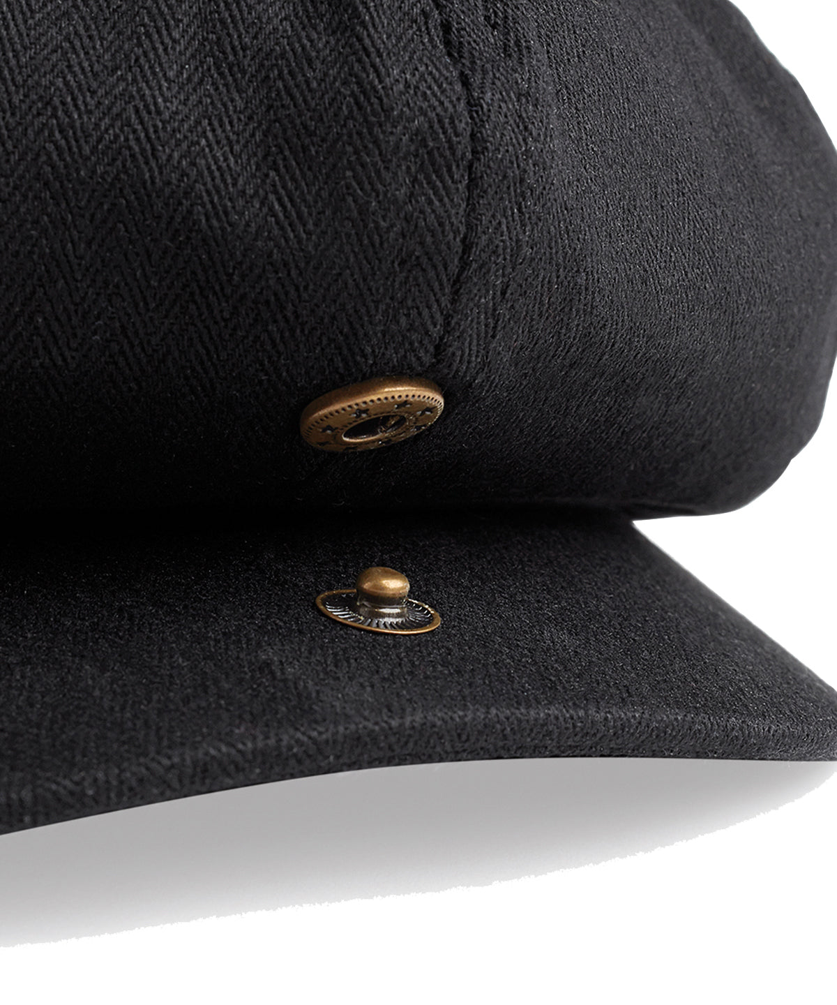 Retro_HERRINGBONE_VINTAGE_Eight_Panel_Fischgraeten_NEWSBOY_CAP_Schiebermuetze_-_Schwarz-4