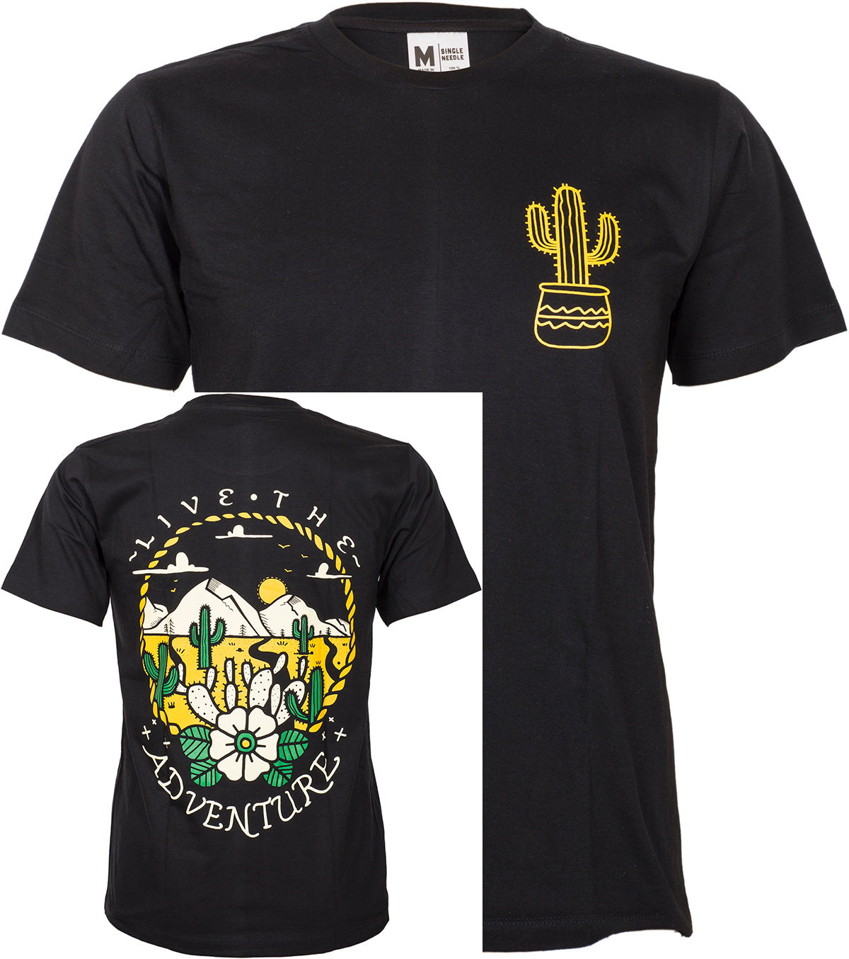 Retro_LIVE_THE_ADVENTURE_Kaktus_Desert_HERREN_Motiv_T-SHIRT_Oberteil-5CFS3fAdSzmrhe