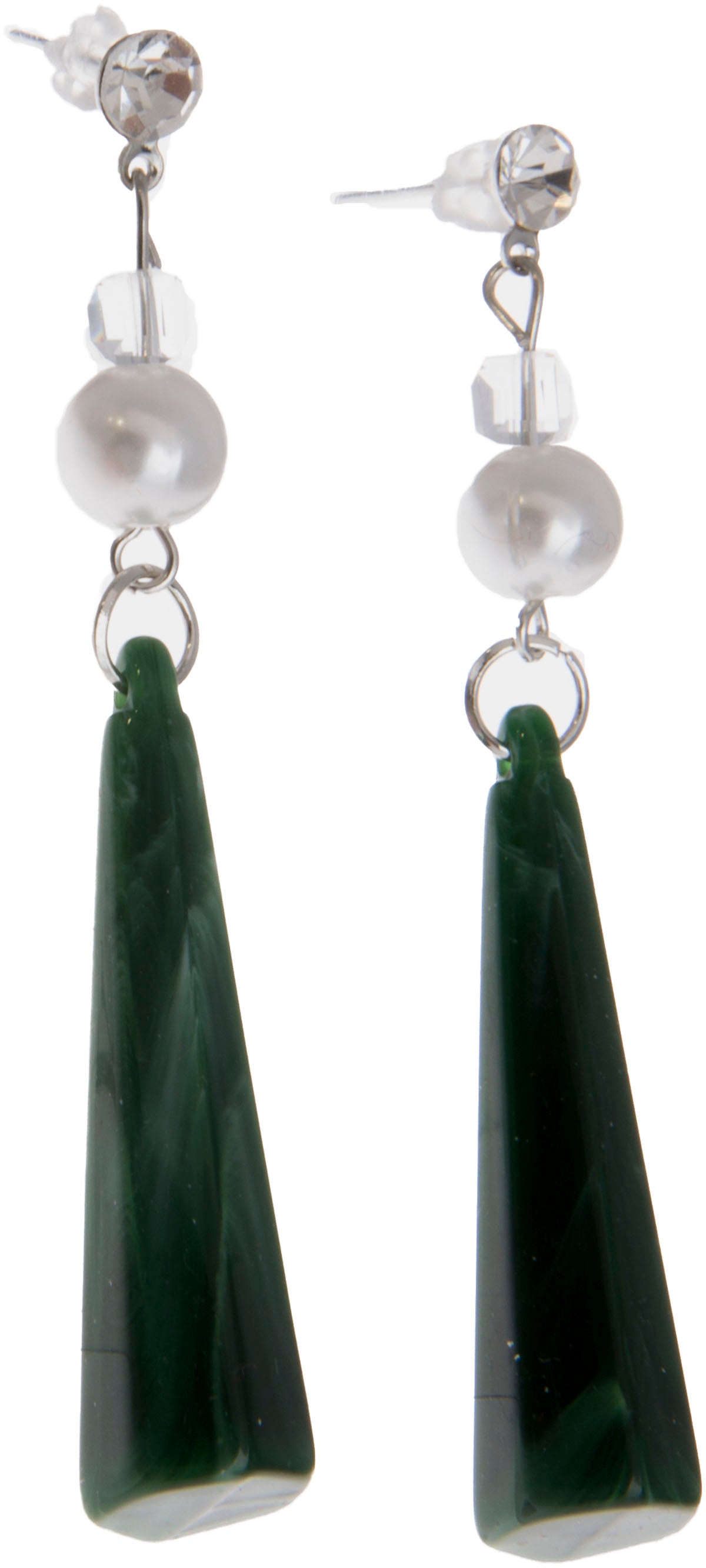 Retro_MARMOROPTIK_Perle_Glitzerstein_Ohrstecker_VINTAGE_Ohrschmuck-2FQEg3o7WCSL5b