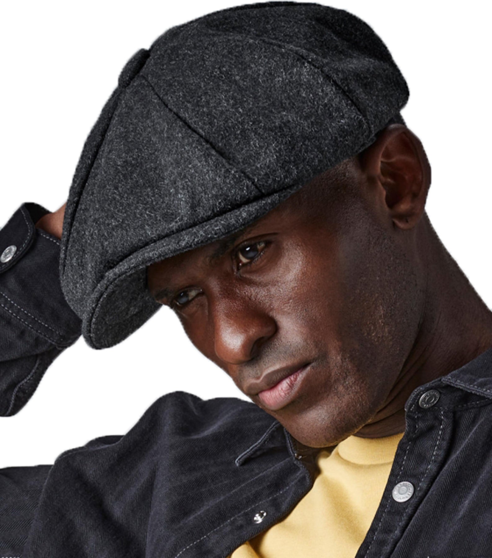 Retro_MELTON_WOOL_Eight_Panel_BAKERBOY_NEWBOY_CAP_Schiebermuetze_-_Grau_Killer_Kirsche-1