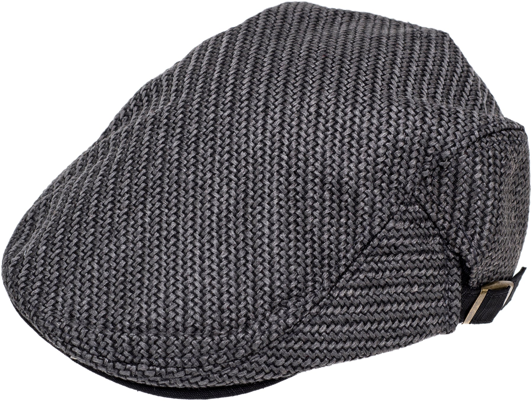 Retro_PLAIN_50s_Vintage_BRAIDED_LOOK_Schiebermuetze_FLAT_CAP_-_Grau_killer_kirsche