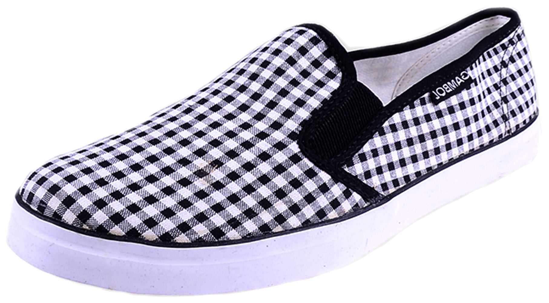 Retro_Pepita_Slip_Ons_HALBSCHUHE_-_SchwarzfL3jwbXjQvKLr