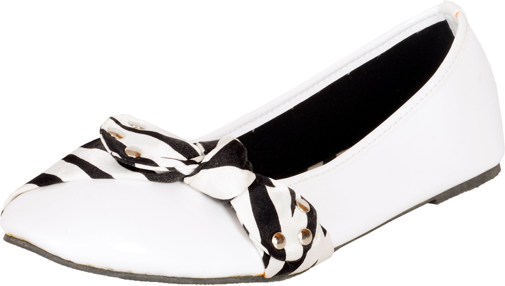 Retro_ZEBRA_PRINT_Schleife_Studded_BOW_Schuhe_BALLERINAS_Flats-1