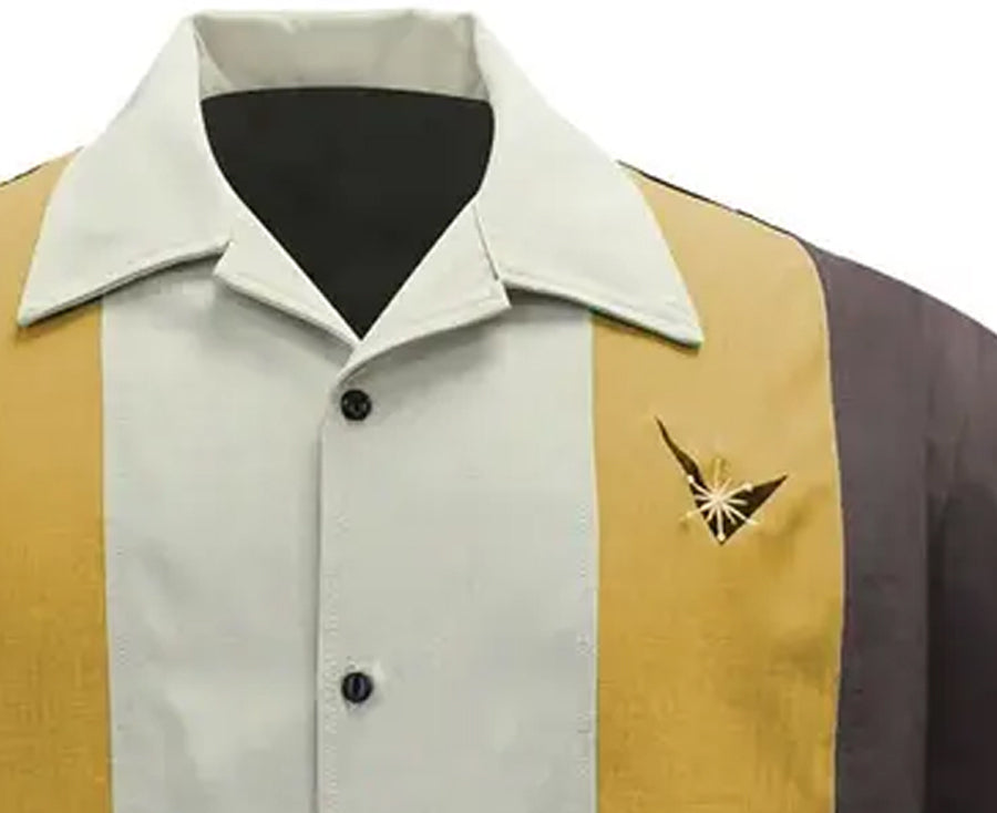 Rock_Steady_ATOMIC_MAD_Retro_Boomerang_Burst_Diamond_Kurzarm_Vintage_BOWLINGHEMD_Shirt_Coffee-2