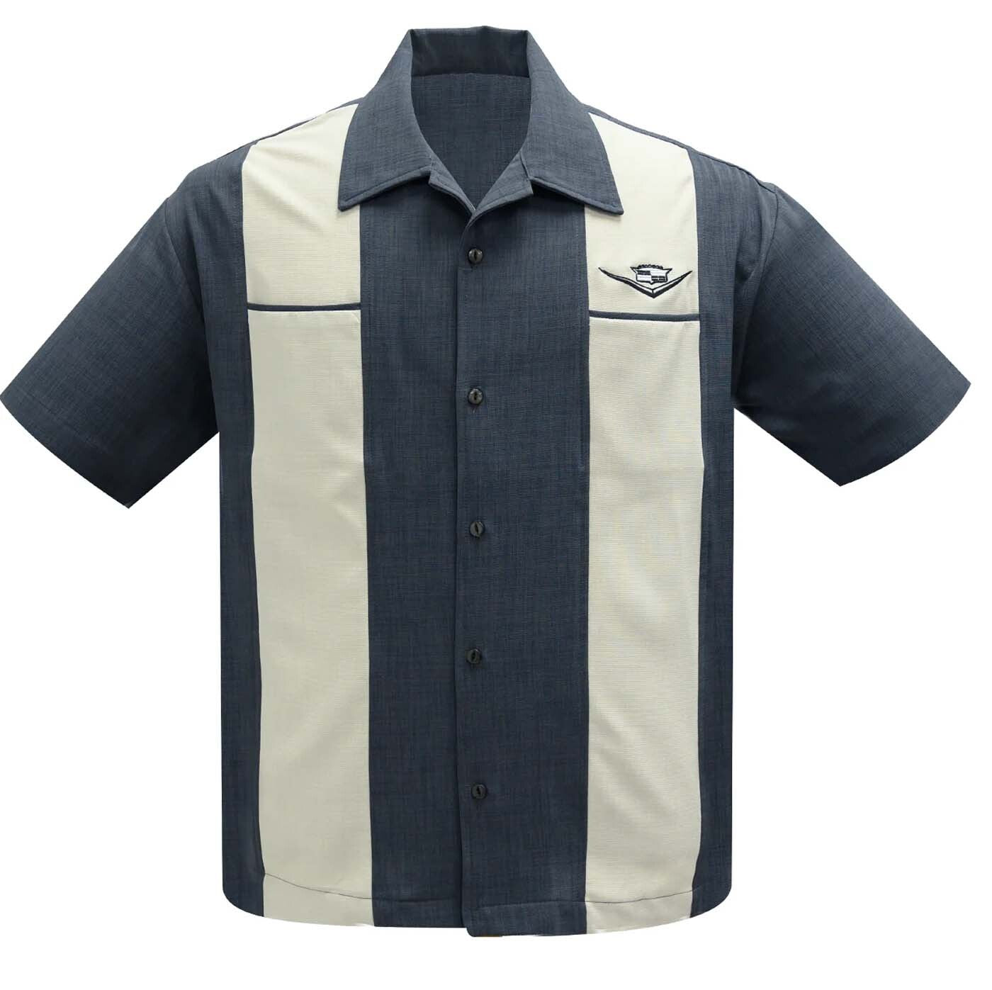 Rock_Steady_CLASSIC_CRUISING_Retro_Button_Up_Vintage_BOWLINGHEMD__Shirt_-_Anthrazit-1