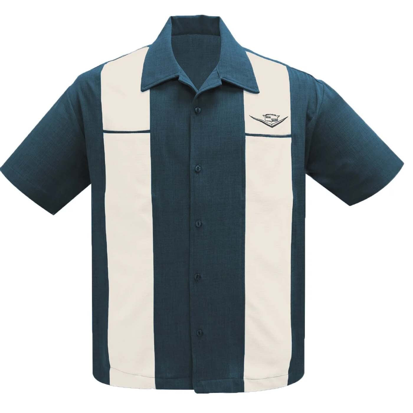 Rock_Steady_CLASSIC_CRUISING_Retro_Button_Up_Vintage_BOWLINGHEMD__Shirt_-_Teal-1