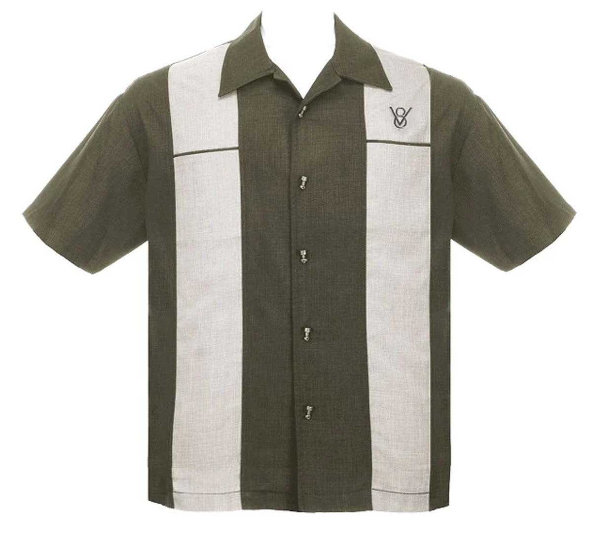 Rock_Steady_CLASSY_PISTON_Button_Up_V8_Piston_Buttons_BOWLINGHEMD__Shirt_-_Oliv-1