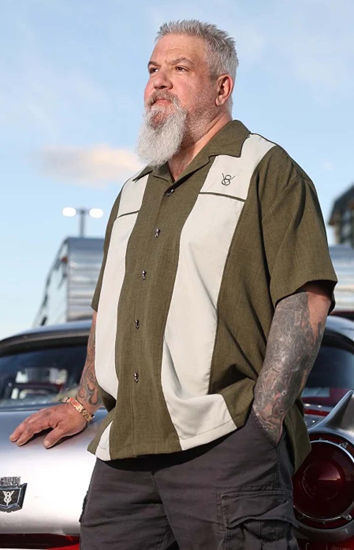 Rock_Steady_CLASSY_PISTON_Button_Up_V8_Piston_Buttons_BOWLINGHEMD__Shirt_-_Oliv-2