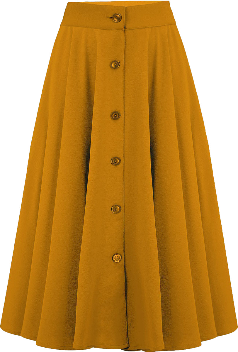 RocknRomance_BEVERLY_Vintage_BUTTON_FRONT_50s_SWING_SKIRT_Rock_Senfgelb-1BtEz4ph7ATpMB