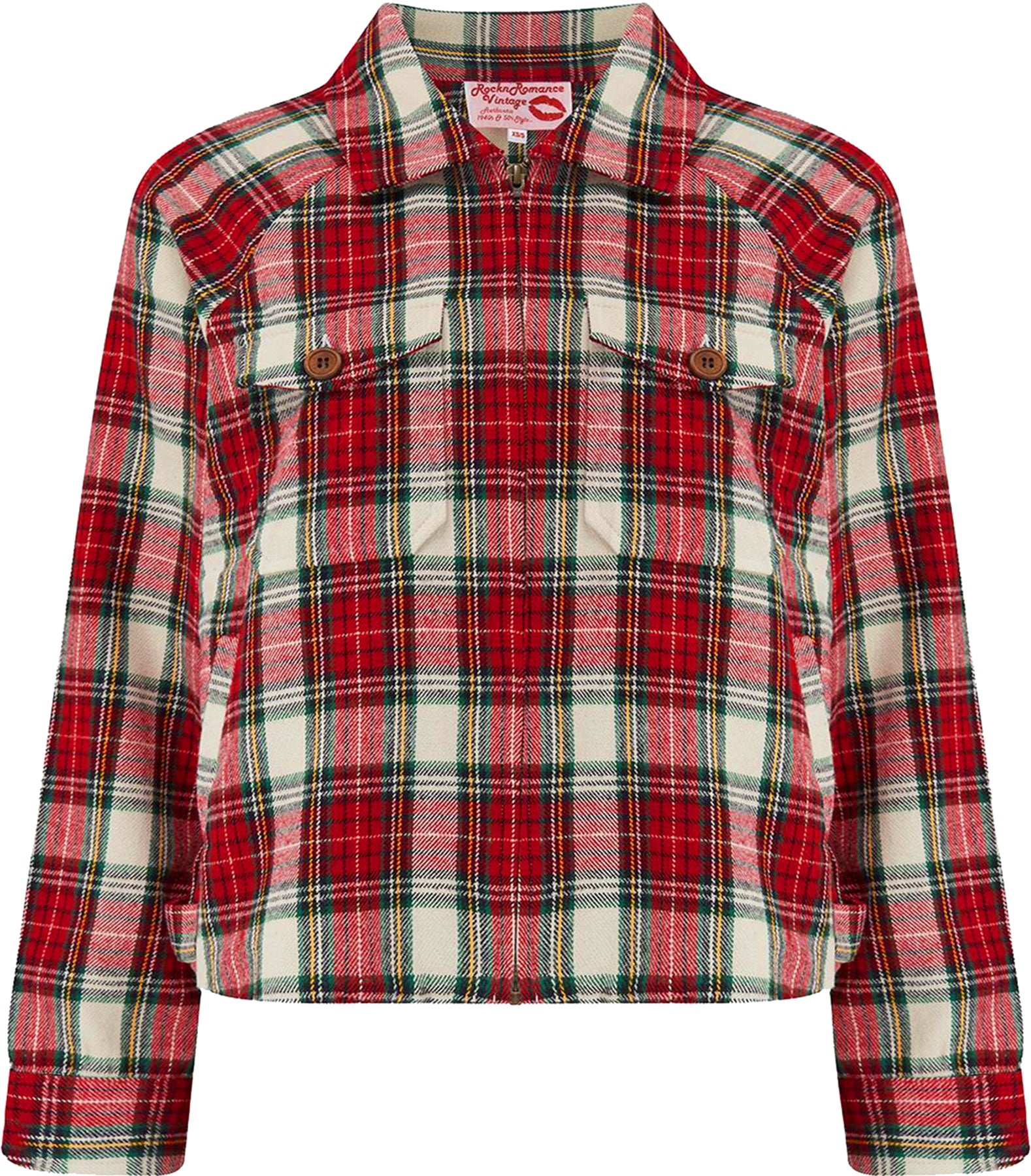 RocknRomance_BOBBY_JACKET_Vintage_TARTAN_Karo_50s_Lightweight_Wool_JACKE_Killer_Kirsche-1