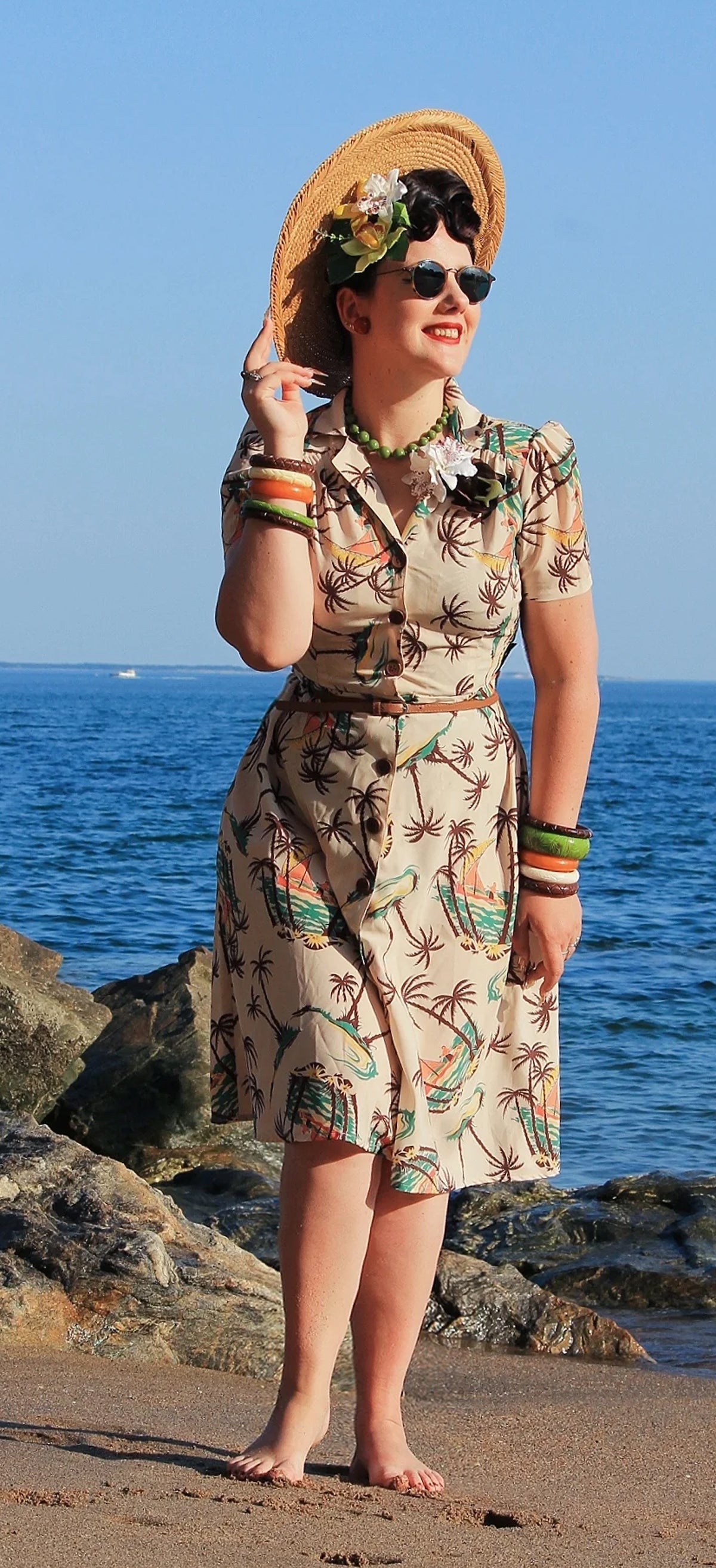 RocknRomance_CHARLENE_TAHITI_Print_Vintage_Palmen_A-Linie_50s_Dress_KLEID_-2