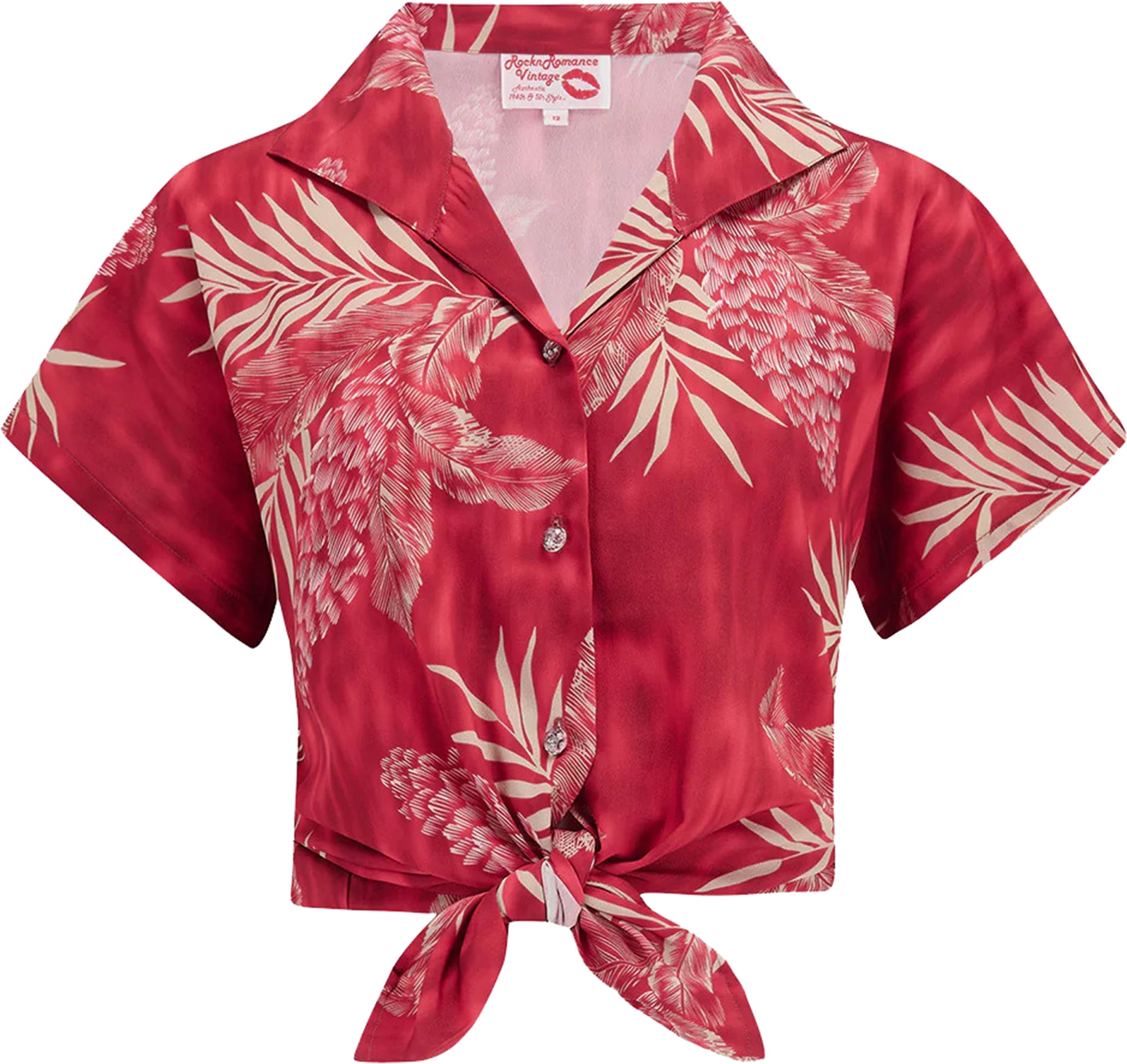 RocknRomance_MARIA_RUBY_PALM_Authentic_1950s_Style_Kurzarm_TIE_UP_BLUSE_Blouse_killer_kirsche_1VoW8Tf7PVk3dD
