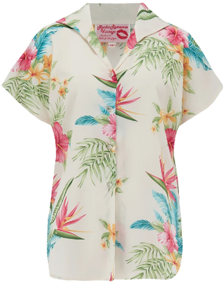 RocknRomance_MARIA_Tropical_HONOLULU_FLORAL_Print_TIE_UP_BLUSE_Blouse_Creme_killer_kirsche_2KzJxcX9pCvs2A