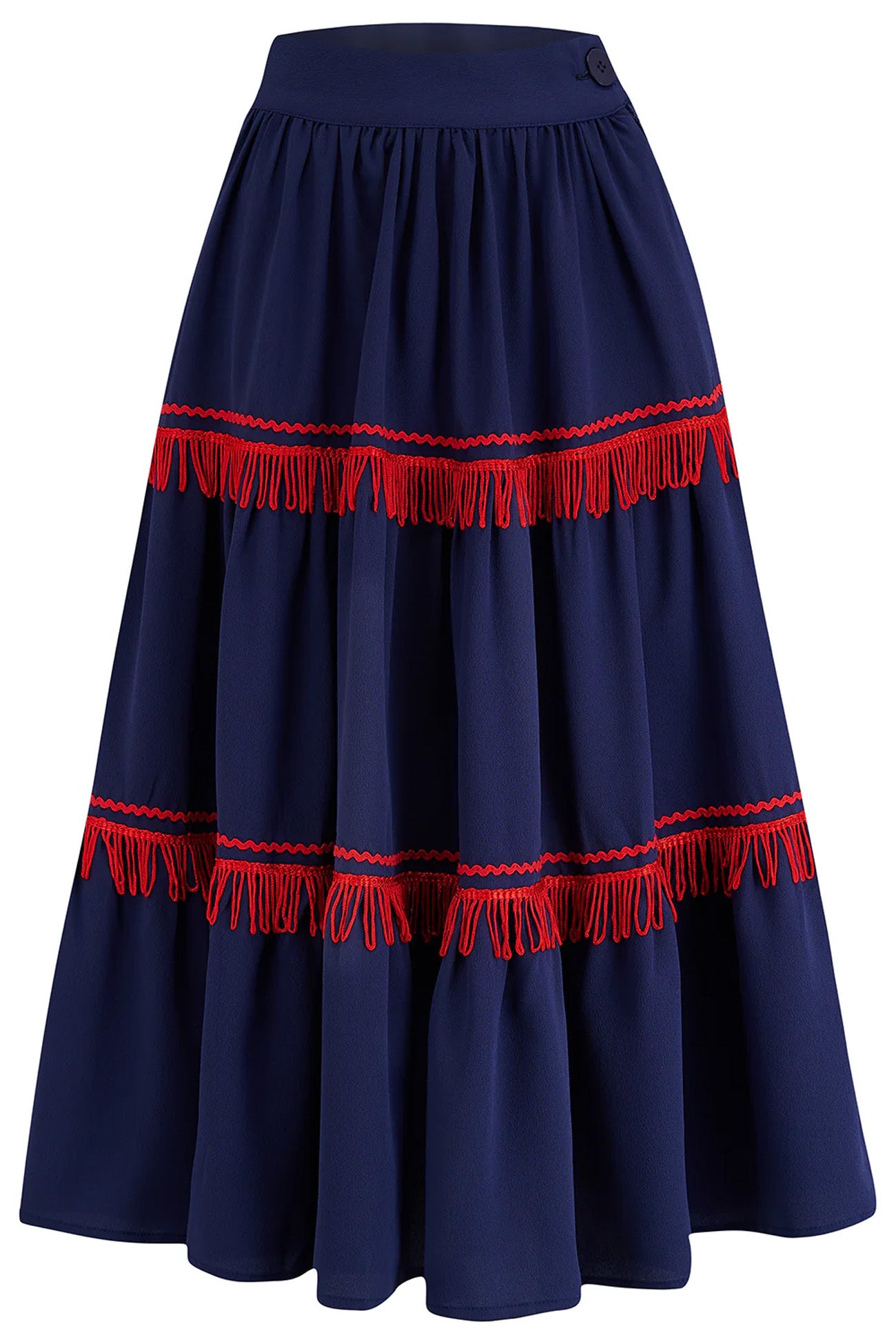 RocknRomance_NEVADA_PATIO_Vintage_Red_Tassels_RicRac_Western_SWING_SKIRT_Rock_-_Navy-1
