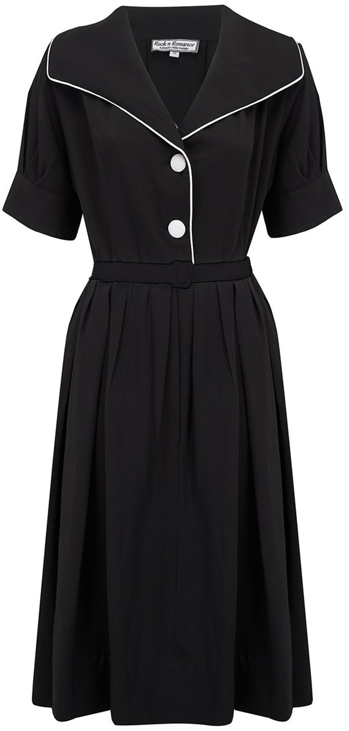 RocknRomance_RITZY_Vintage_2-TONE_Kurzarm_Dress_KLEID_Schwarz-19mXwpFJiNS2cP
