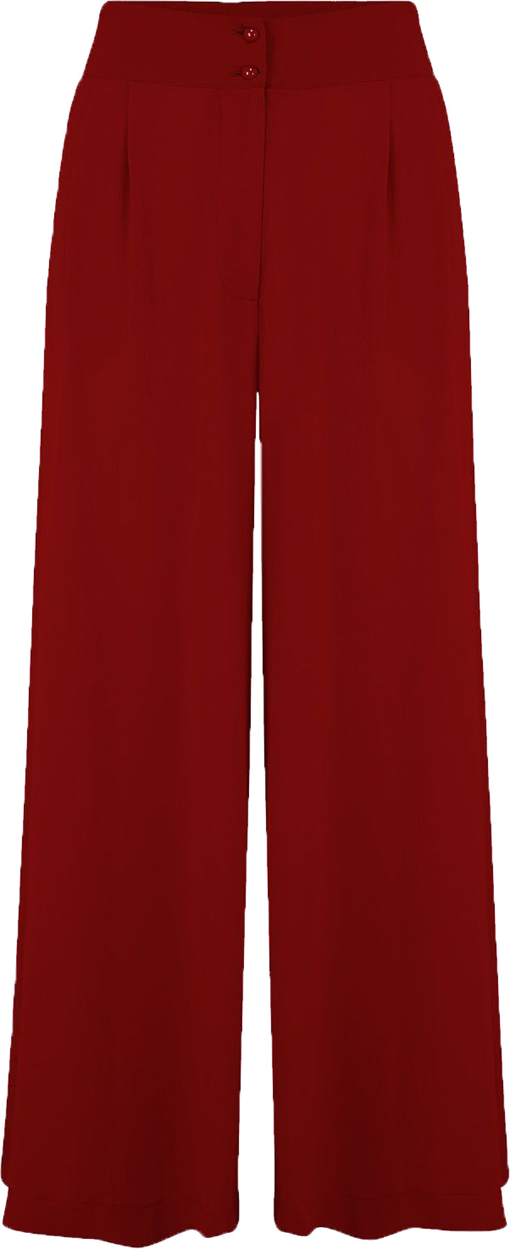 RocknRomance_SOPHIA_50s_MARLENE_Wide_Leg_HIGH_WAIST_Hose_TROUSERS_Weinrot_Killer_Kirsche-1