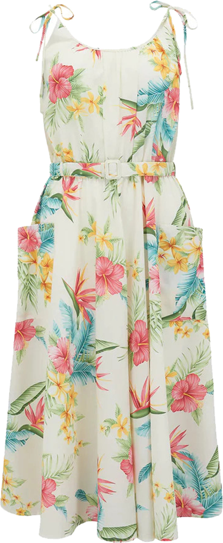 RocknRomance_SUZY_SUN_Honolulu_TROPICAL_Hibiskus_TIKI_Dress_KLEID_Creme_killer_kirsche