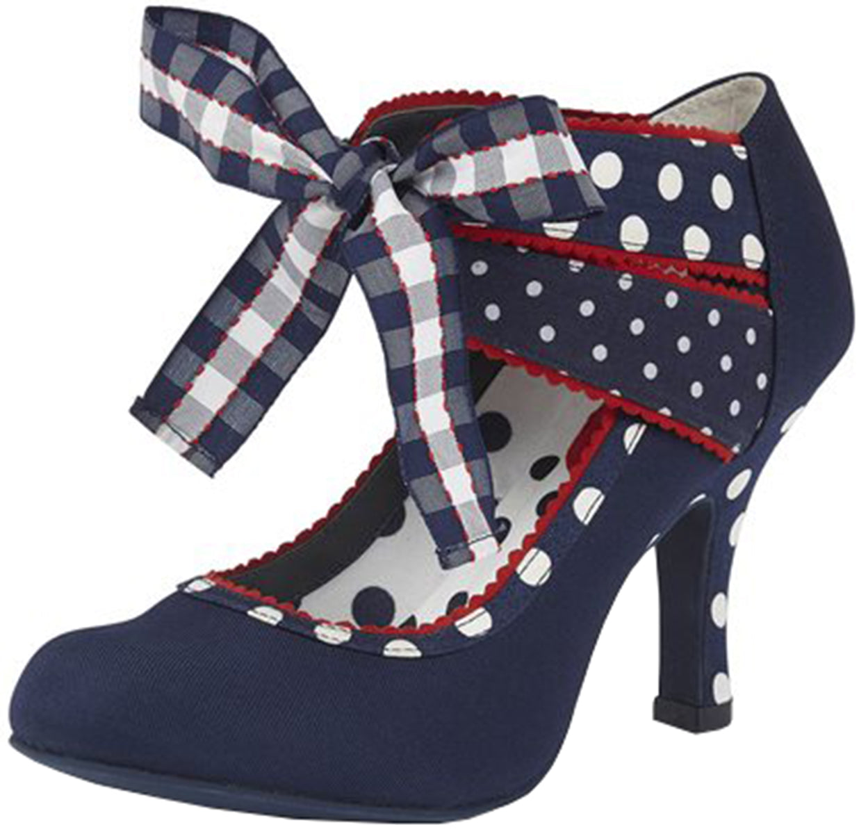 Ruby_Shoo_AISHA_Vintage_POLKA_DOT_Punkte_KARO_Gingham_Bow_PUMPS-17jMhOpOcAcsju