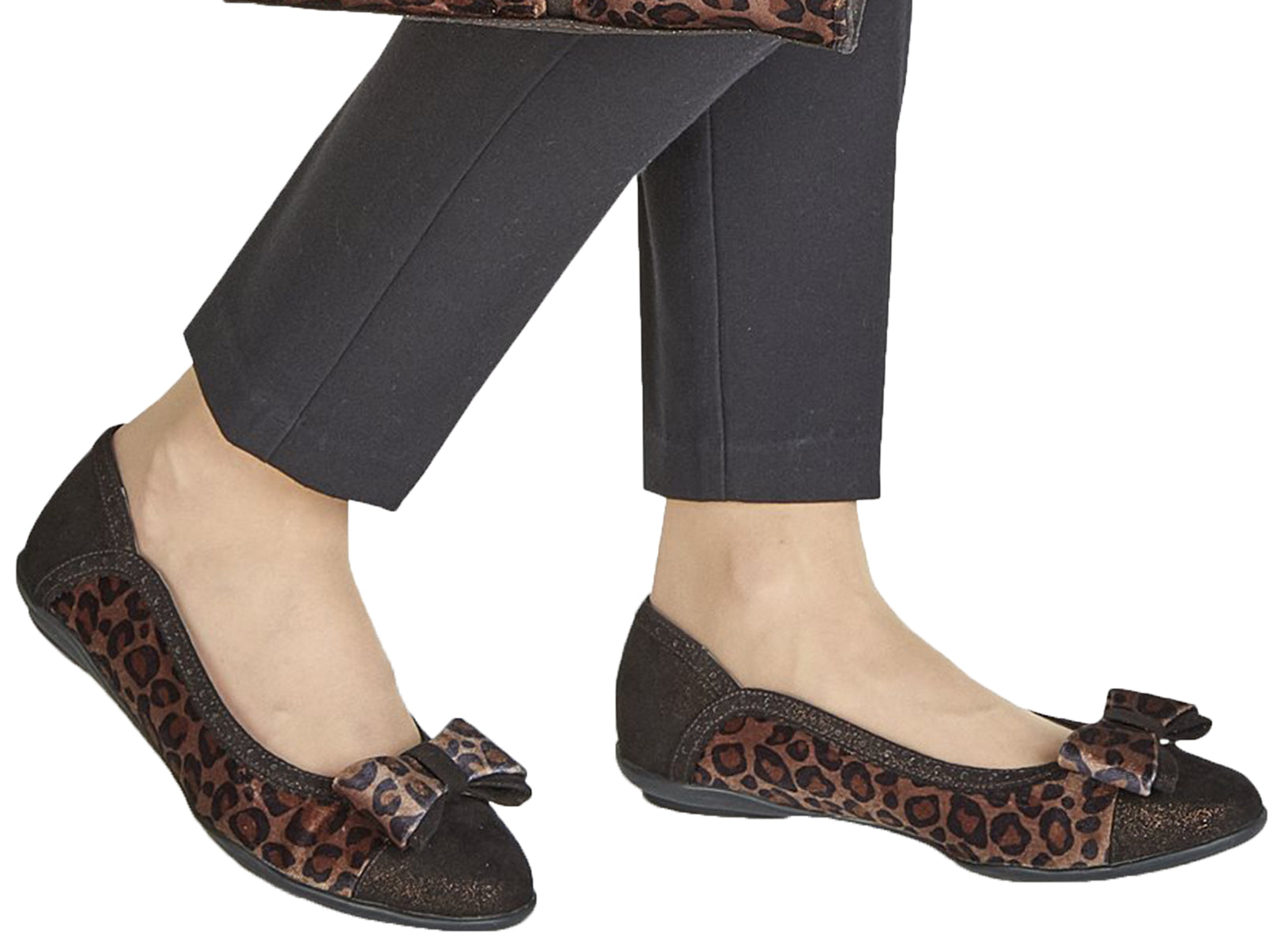 Ruby_Shoo_AMBER_Vintage_LEOPARD_Glitter_Schleife_BOW_Flats_BALLERINAS-4
