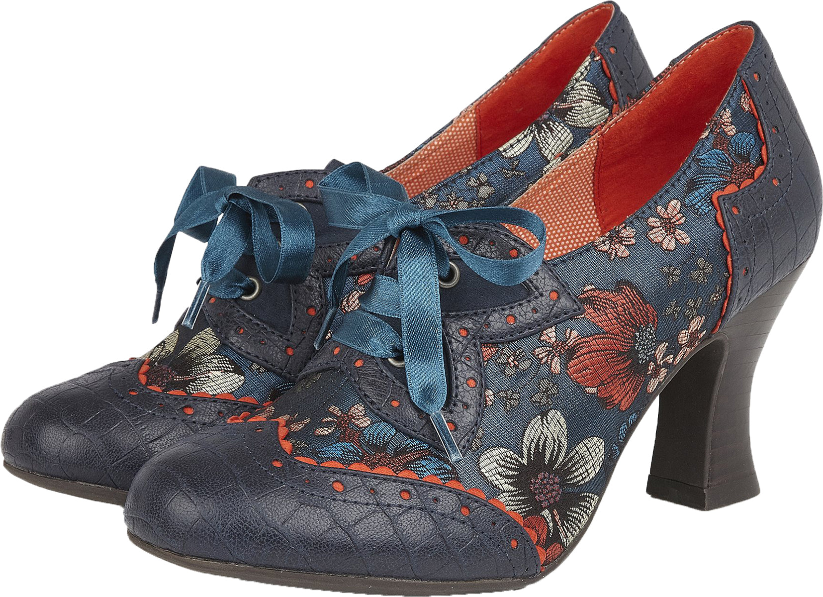 Ruby_Shoo_DAISY_CYAN_Vintage_Metallic_FLORAL_Jacquard_6-Eye_PUMPS-2