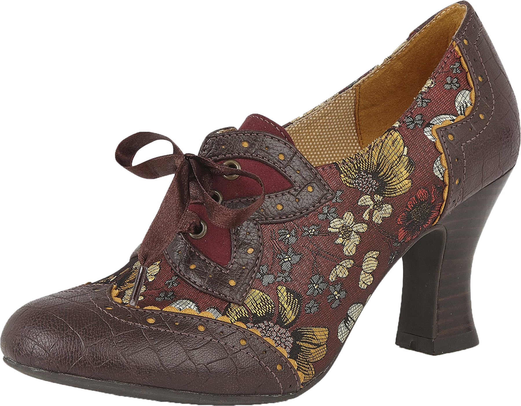 Ruby_Shoo_DAISY_RUSSET_Vintage_Metallic_FLORAL_Brocade_6-Eye_PUMPS_killer_kirsche
