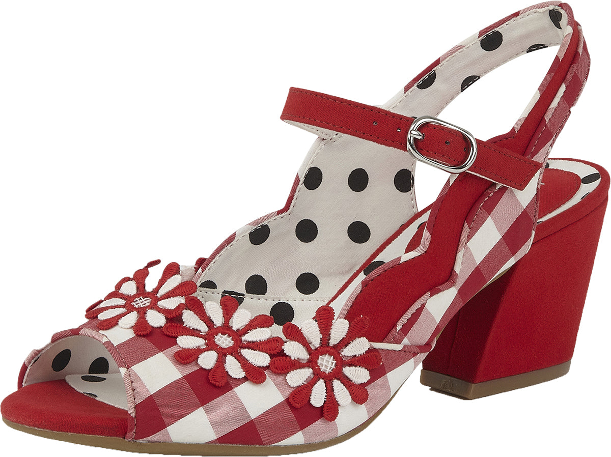 Ruby_Shoo_HERA_Vintage_CHECK_Floral_Riemchen_SANDAL_Pump_SCHUHE-1