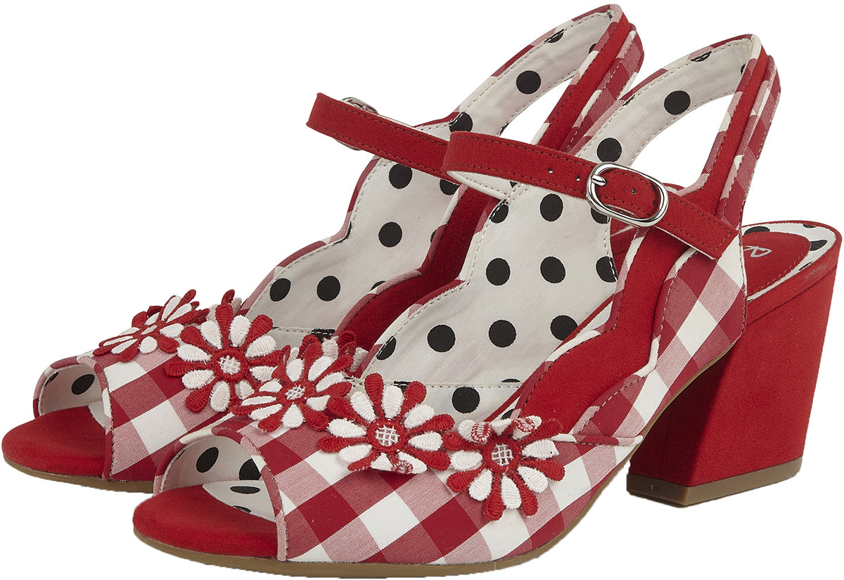 Ruby_Shoo_HERA_Vintage_CHECK_Floral_Riemchen_SANDAL_Pump_SCHUHE-2