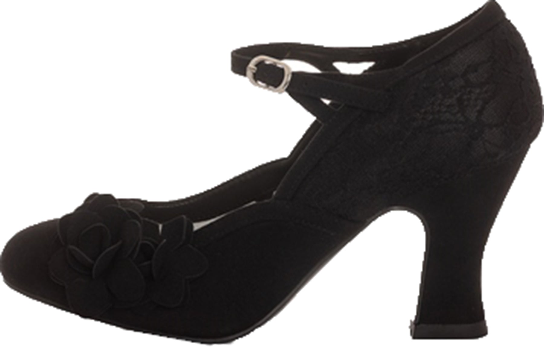 Ruby_Shoo_LYNN_Vintage_FLORAL_LACE_Spitze_Blumen_Riemchen_50s_PUMPS_Schwarz_Killer_Kirsche-1
