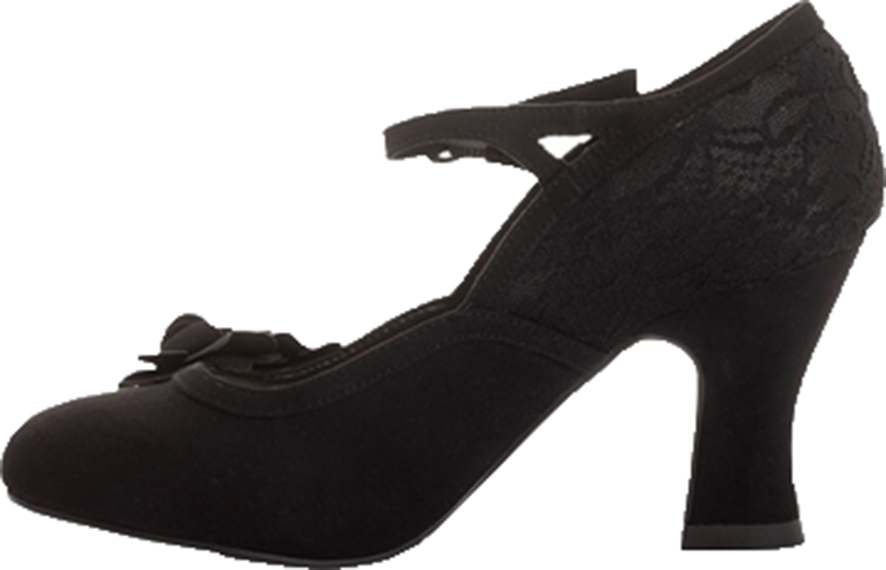 Ruby_Shoo_LYNN_Vintage_FLORAL_LACE_Spitze_Blumen_Riemchen_50s_PUMPS_Schwarz_Killer_Kirsche-2