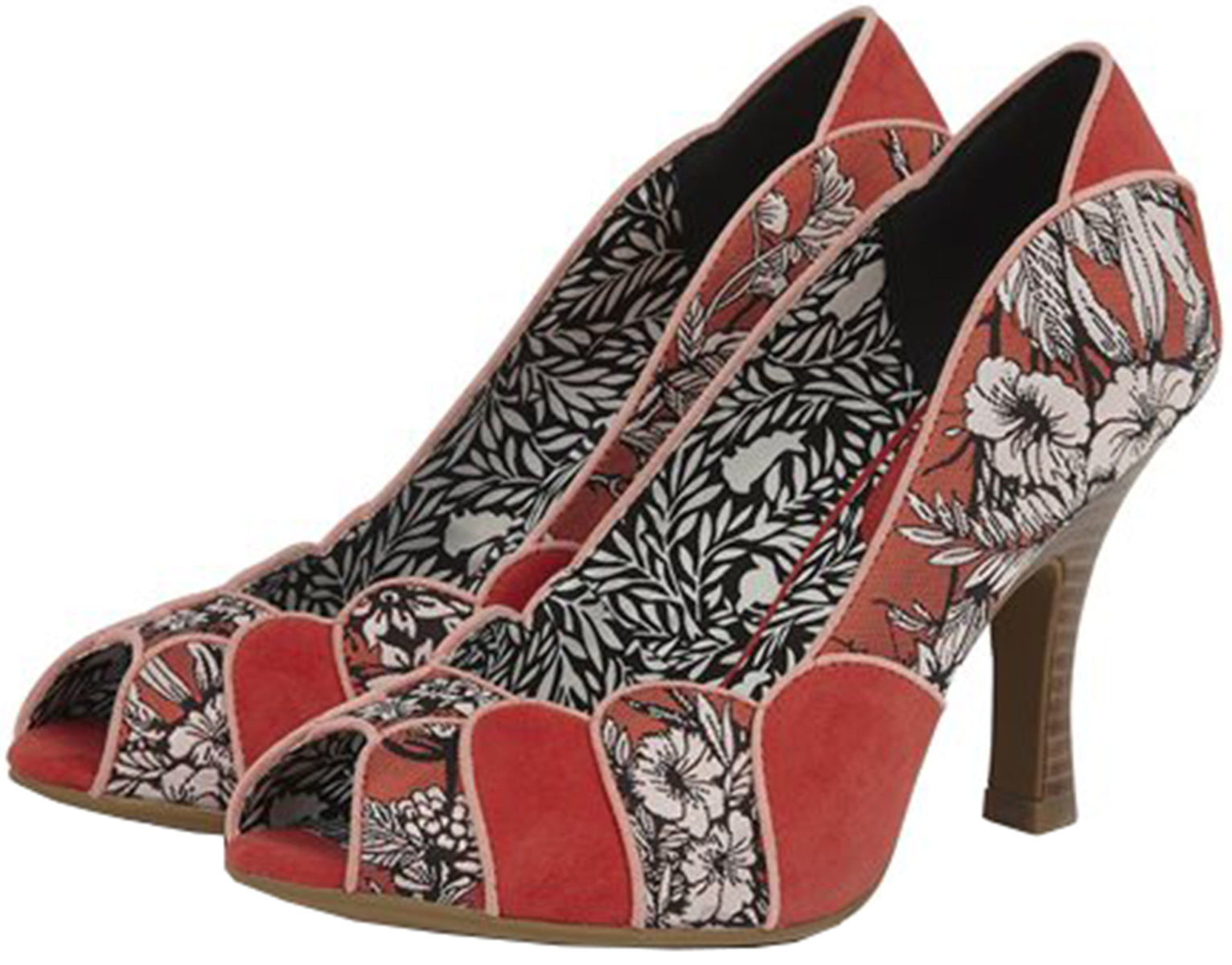 Ruby_Shoo_MATILDA_Vintage_FLORAL_Jacquard_PEEPTOE_Scallop_Pumps-2