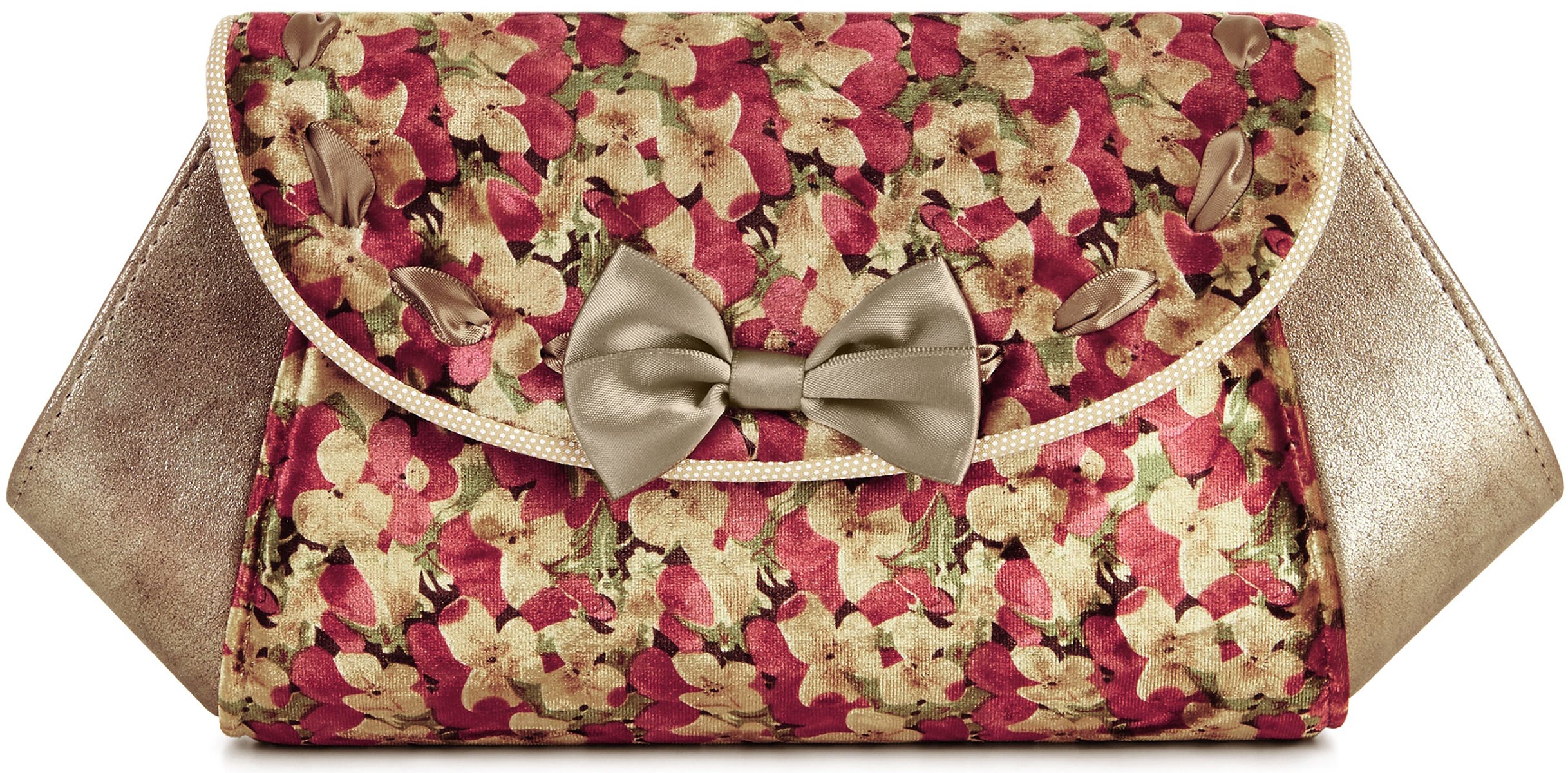 Ruby_Shoo_PALMA_Vintage_FLORAL_VELVET_Samt_Schleife_Bow_CLUTCH_Tasche-1