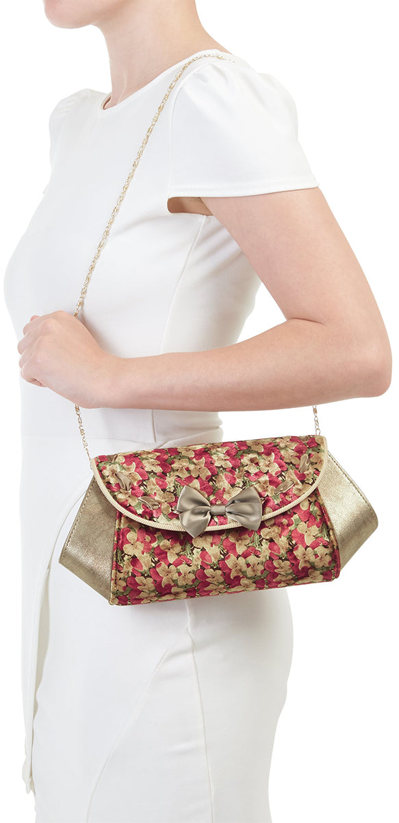 Ruby_Shoo_PALMA_Vintage_FLORAL_VELVET_Samt_Schleife_Bow_CLUTCH_Tasche-2