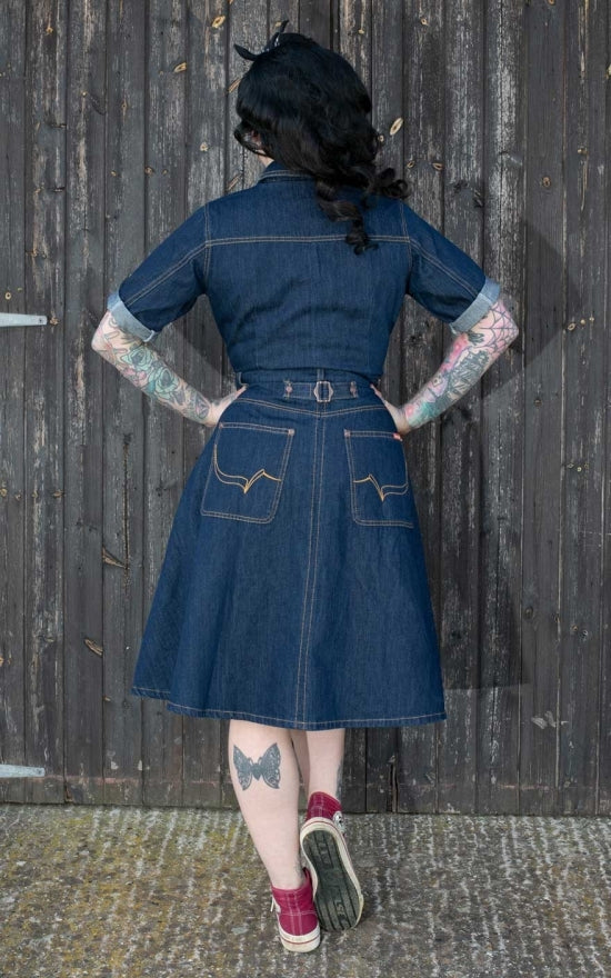Rumble_59_ROCKING_ROSIE_Kurzarm_DENIM_Jeans_SWING_DRESS_Hemdkleid_killer_kirsche_5750MovPGOQjzt