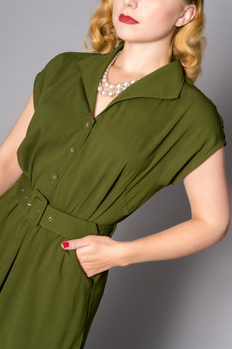Sheen_BERYL_Vintage_40s_KURZARM_Retro_NOSTALGIC_V-Neck_Dress_Kleid-25fUKcdM1evWd8