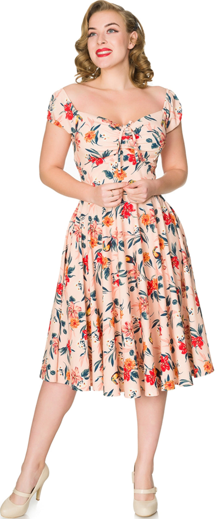 Sheen_CLARA_Vintage_TROPICAL_Hibiskus_Tukan_SWING_DRESS_Kleid_Plus_Size_killer_kirscheex8ru0J4v59pw