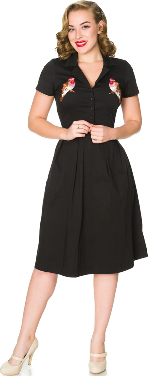 Sheen_CRYSTAL_Vintage_VOGEL_Embroidery_Bird_SWING_Dress_Kleid_Plus_Size-1