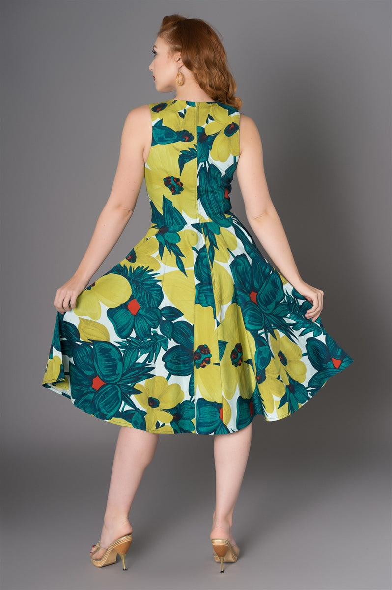 Sheen_DANNI_Vintage_Blumen_FLOWER_Painting_Traeger_SWING_Dress_Kleid-3qO8bFpCQudxax
