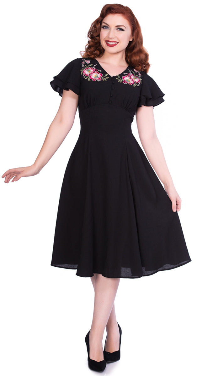 Sheen_IRENA_Vintage_FLORAL_EMBROIDERY_Fluegelaermel_SWING_Dress_Kleid-1