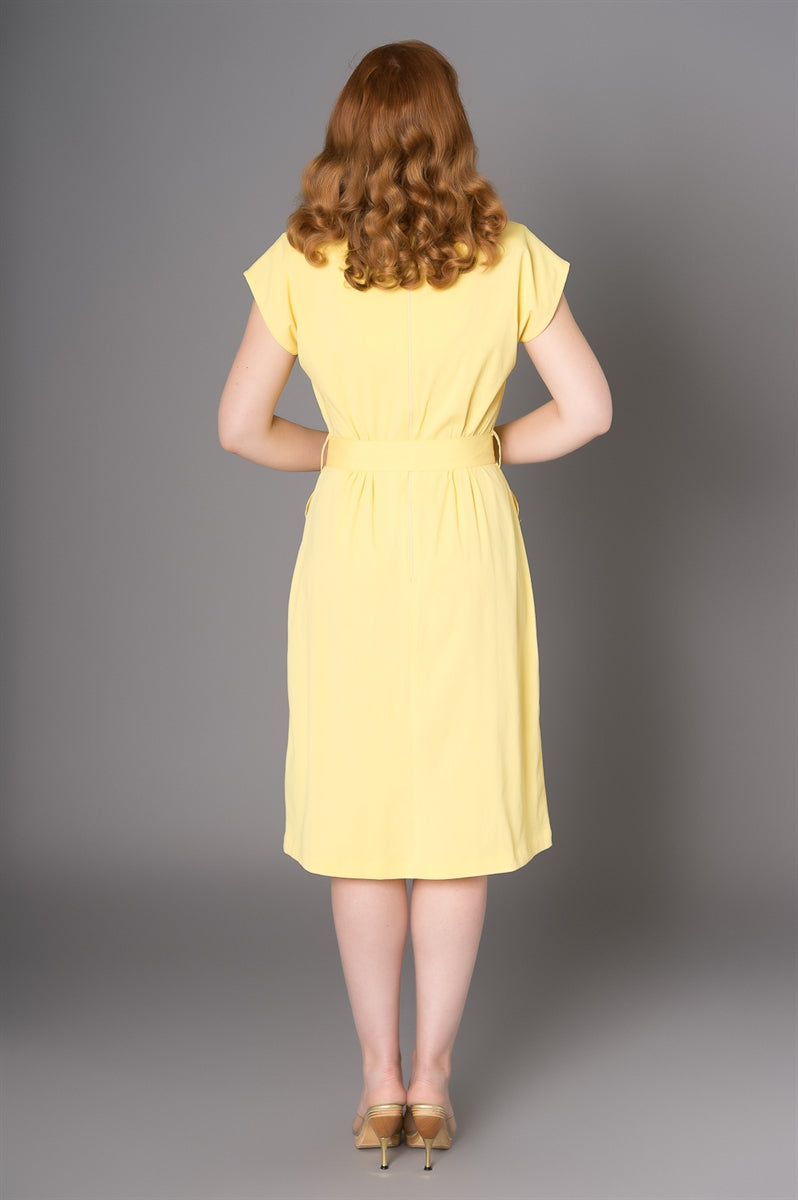 Sheen_JOSIE_Vintage_40s_KURZARM_Retro_NOSTALGIC_V-Neck_Dress_Kleid-3