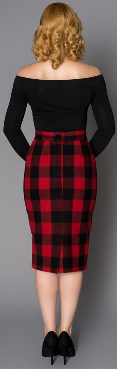 Sheen_LOUCY_Vintage_TARTAN_Check_Karo_PENCIL_SKIRT_Bleistiftrock-3I9q9RJoOFjxQe