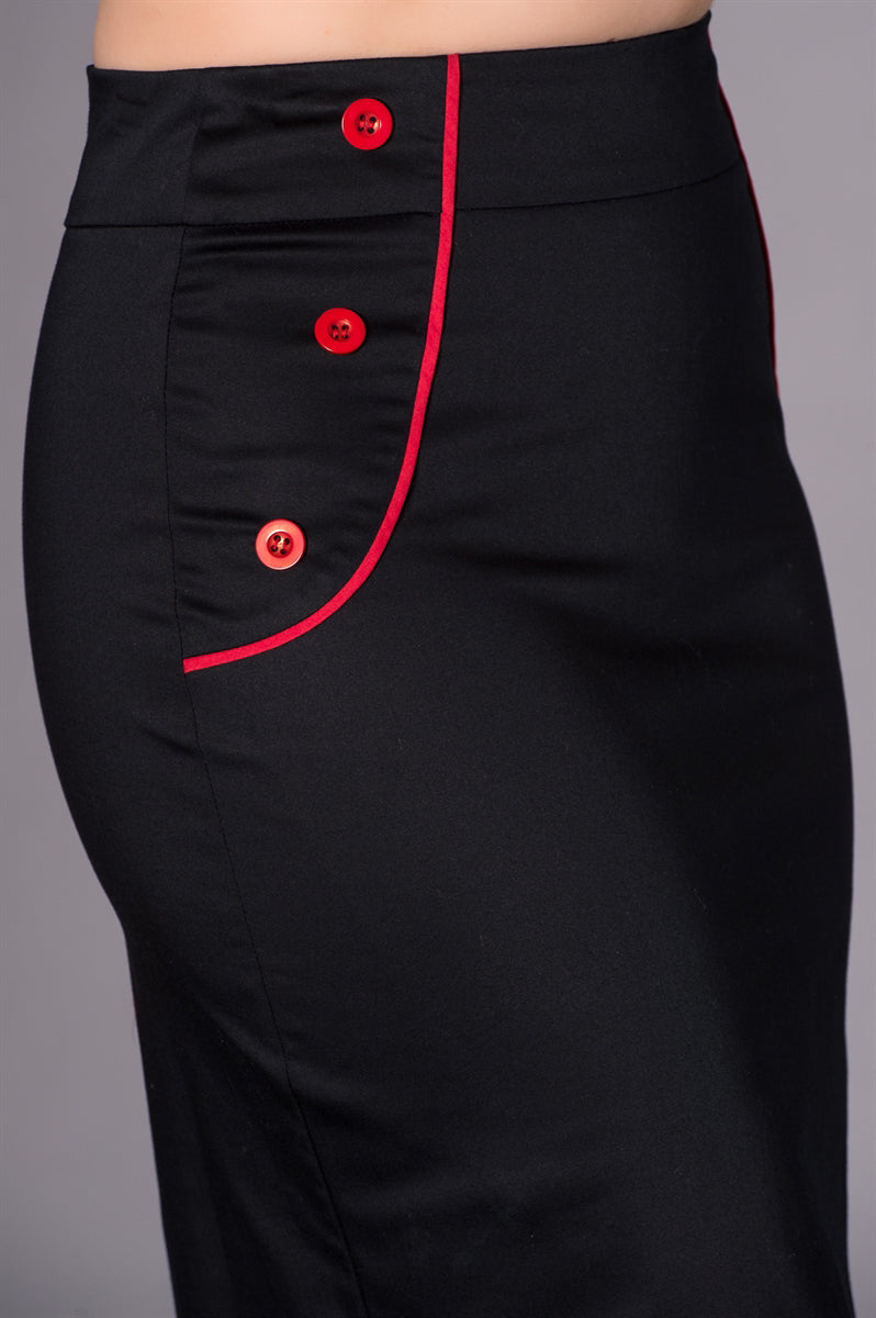 Sheen_MATILDAA_Vintage_SAILOR_Two-Tone_Retro_PENCIL_SKIRT_Bleistiftrock-2