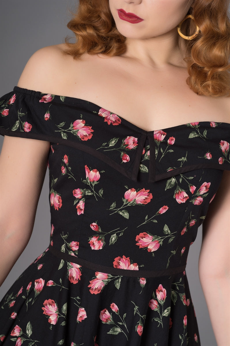 Sheen_NATASHA_Vintage_FLOWER_Blumen_Carmen_Retro_SWING_Dress_Kleid-2