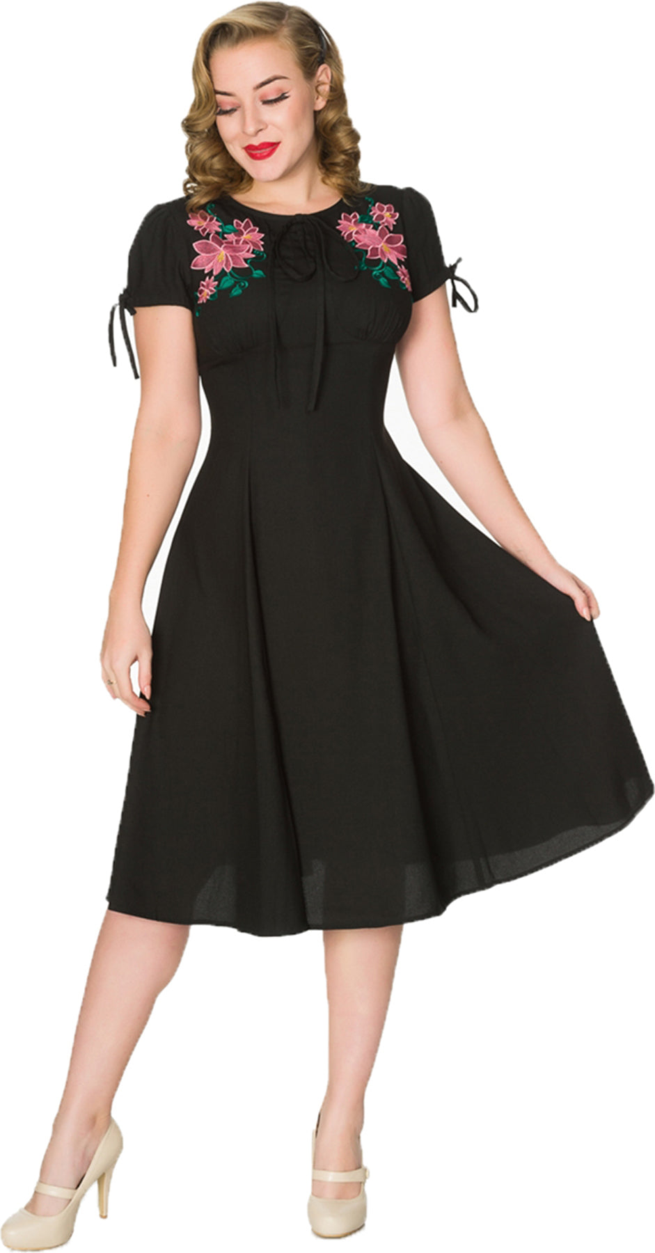 Sheen_NOA_Vintage_FLORAL_EMBROIDERY_Kurzarm_SWING_Dress_Kleid_Schwarz_killer_kirscheMDN5E3POIGtbn