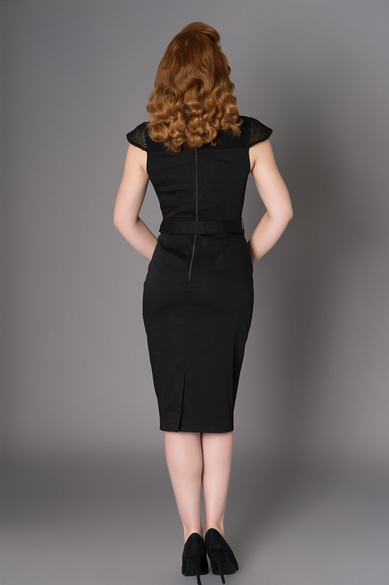 Sheen_YETTA_Vintage_CROCHET_Kurzarm_Retro_PENCIL_Dress_Bleistiftkleid-3