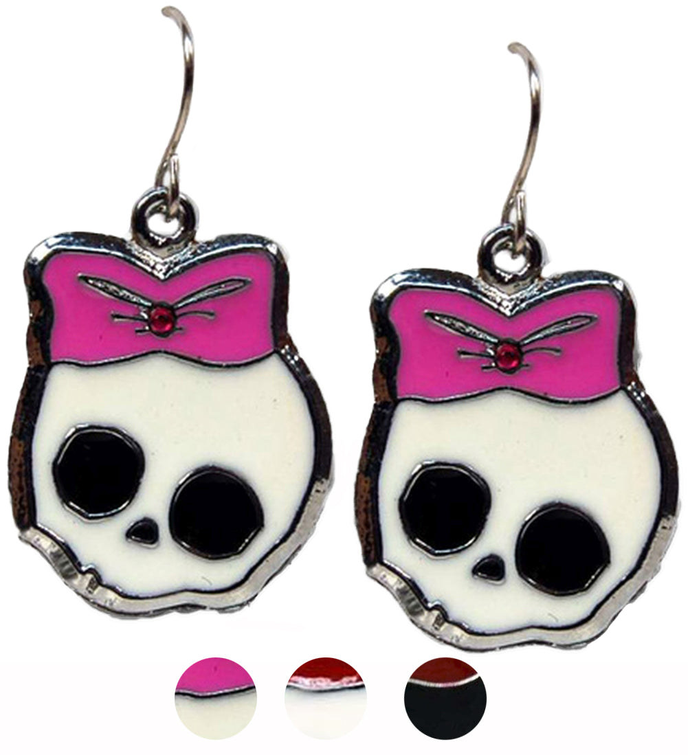 So_Cute_GIRLIE_Skull_Totenkopf_Schleife_OHRHaeNGER_kolllektion