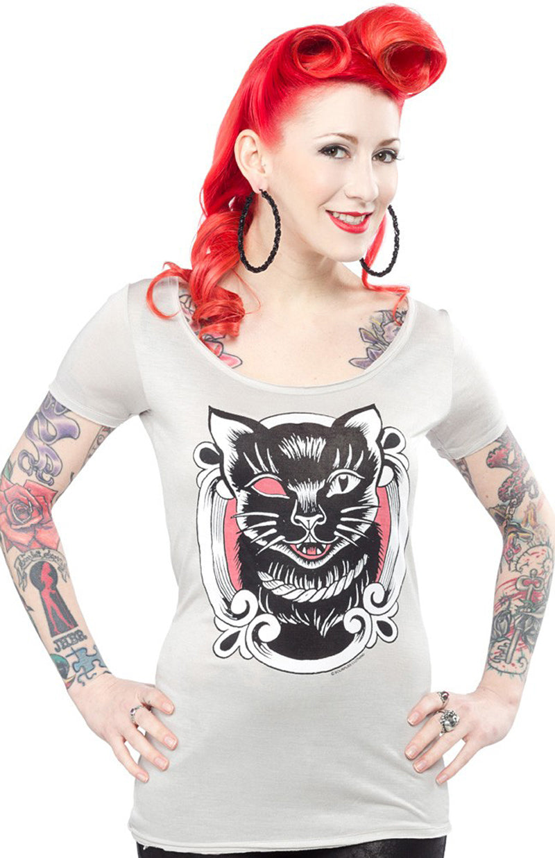 Sourpuss_ONE_EYED_KITTY_Black_Cat_Scoop_Oldschool_Kurzarm_ShirtGDBUGsAjztoL7