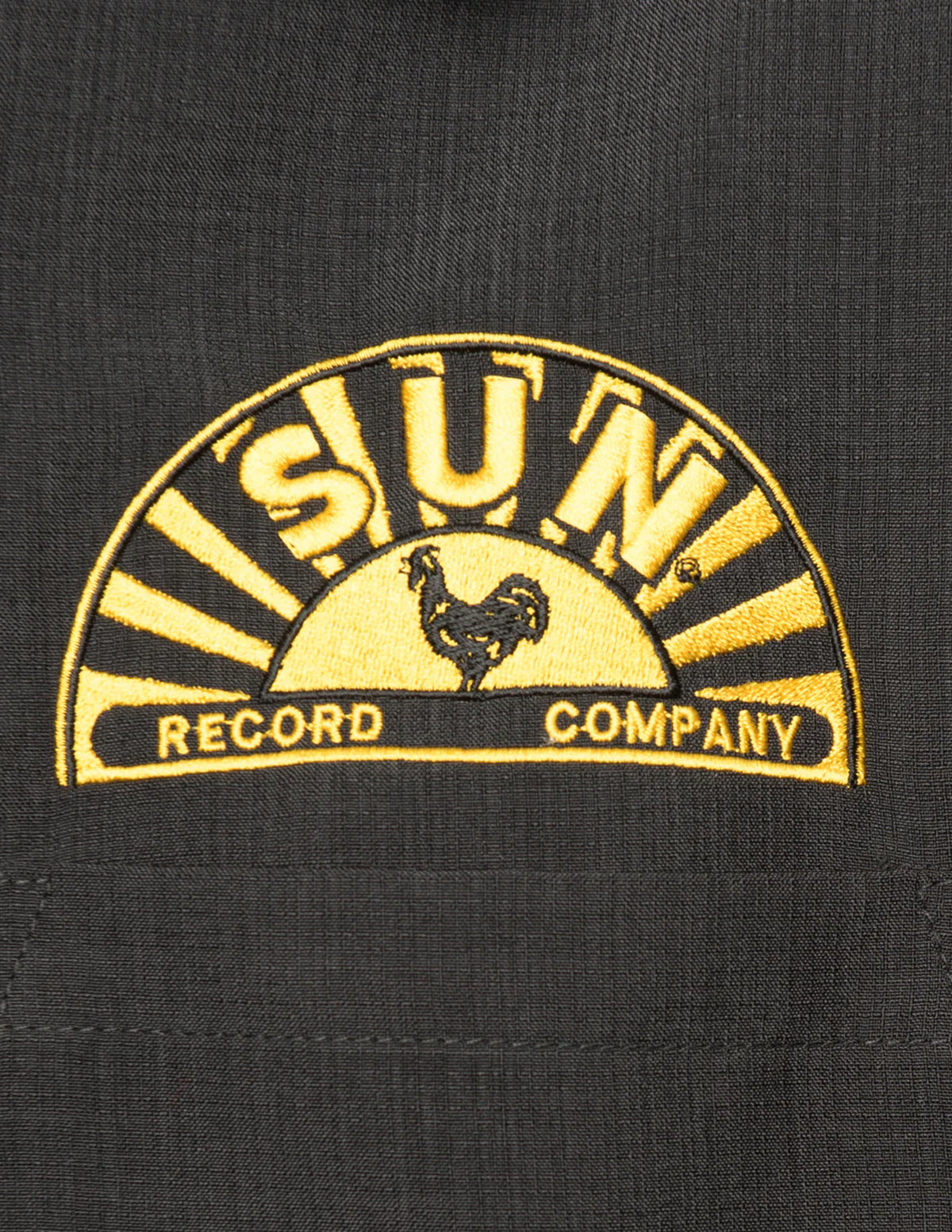 Sun_Records_MUSIC_NOTE_Printed_PANEL_Kurzarm_Vintage_BOWLING_HEMD_Shirt_-_Schwarz-2