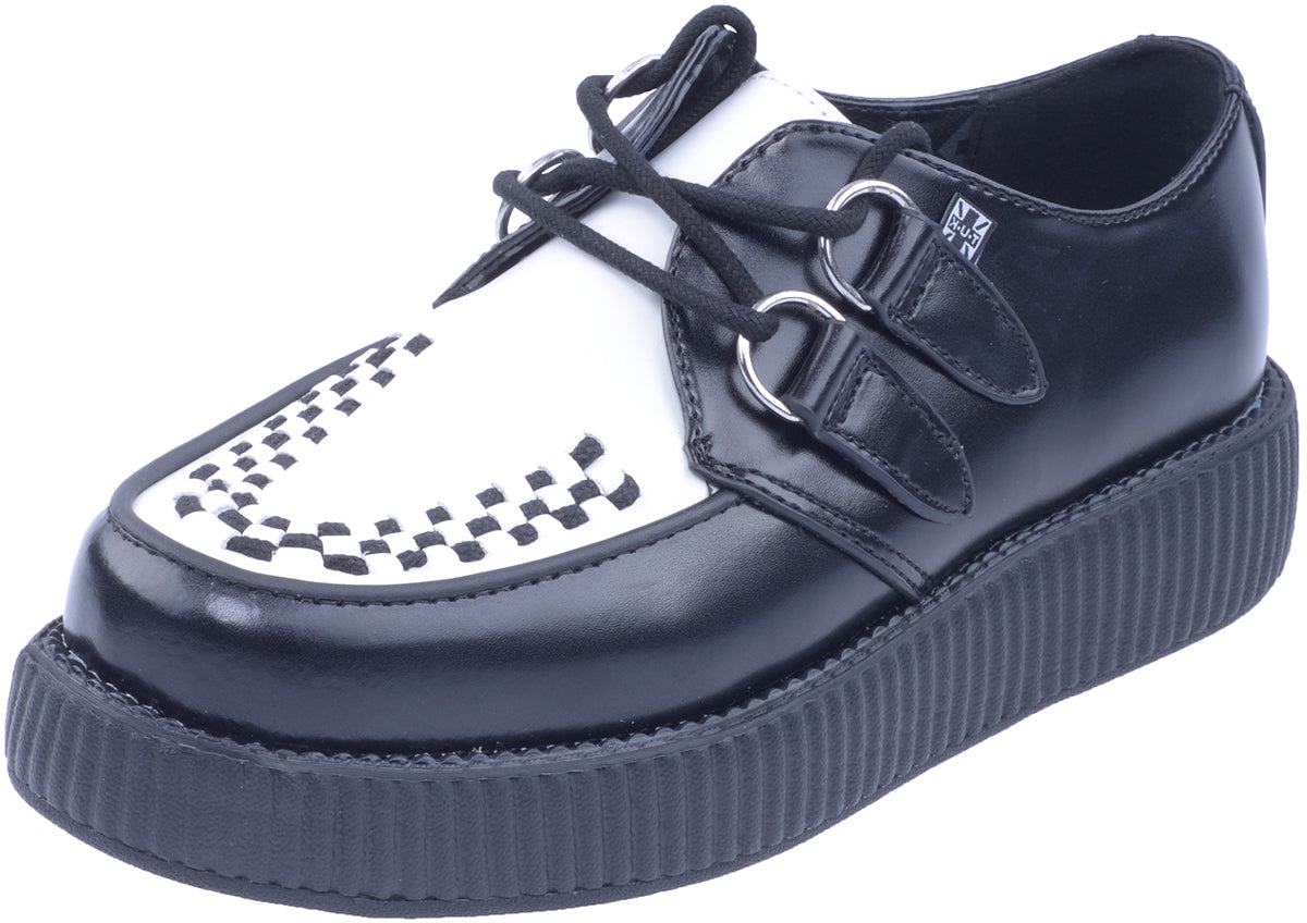 TUK_CLASSIC_2-Tone_VIVA_LOW_SOLE_Creepers_-_Schwarz_WeissKfpFKRkIlaRfs