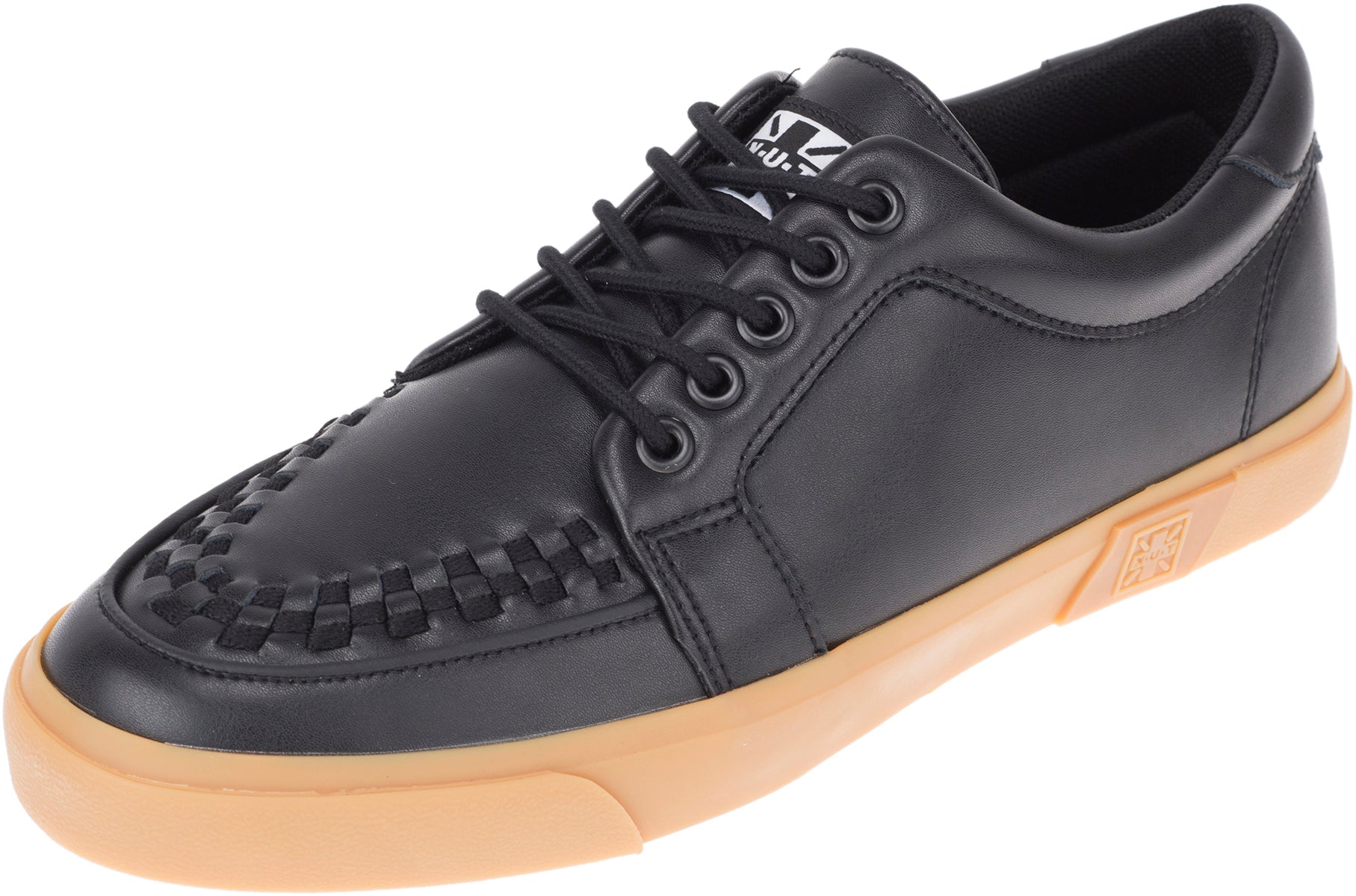 TUK_Low_Sole_VLK_BLACK_LEATHER_Creepers_Halbschuhe_-_Sneaker